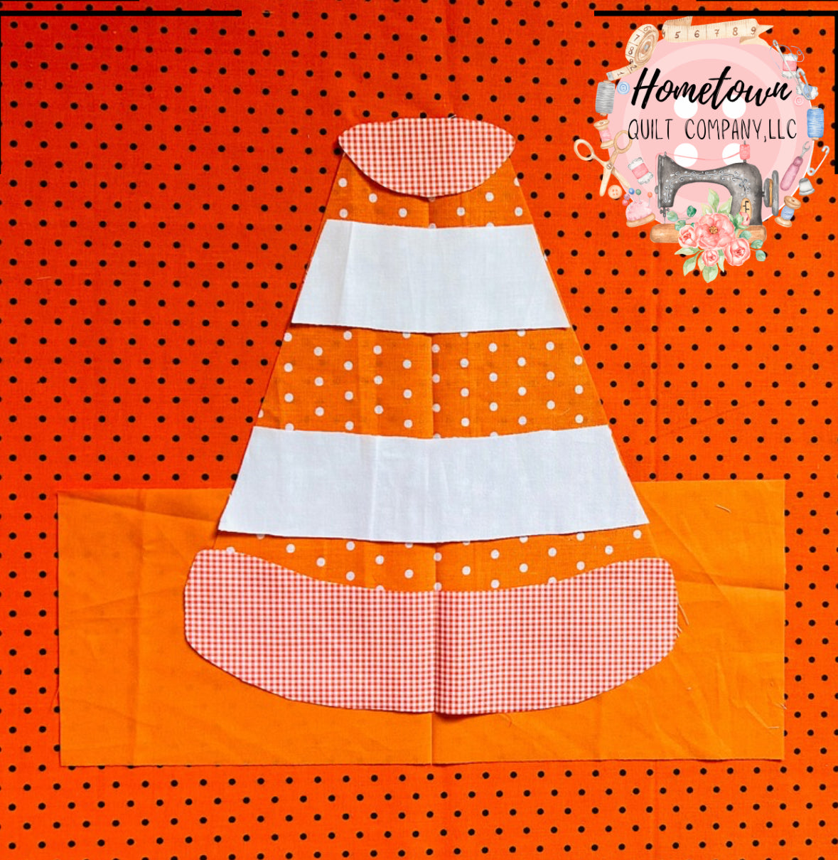 Construction Cone Applique