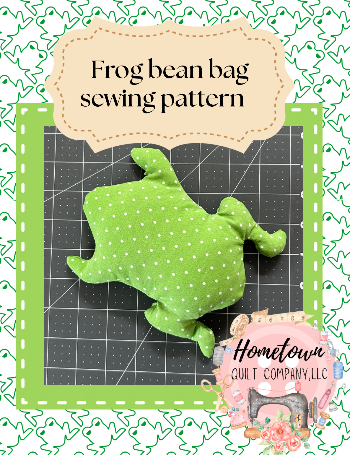 Frog Bean Bag Pattern
