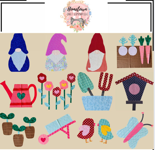 Garden Appliqué Template Set