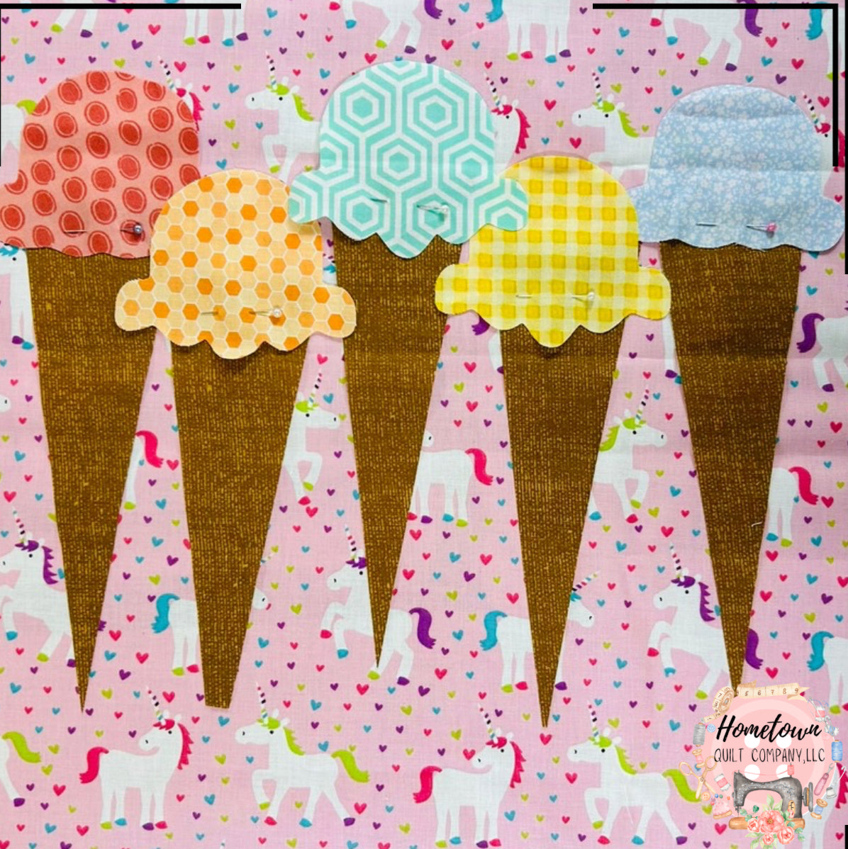 Ice Cream Three Appliqué