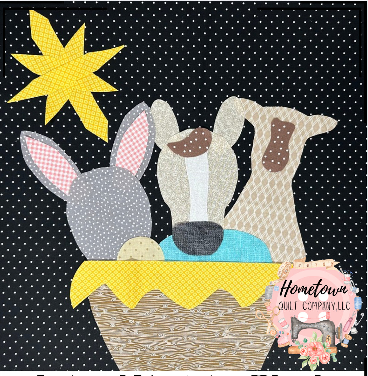 Animal Nativity Applique