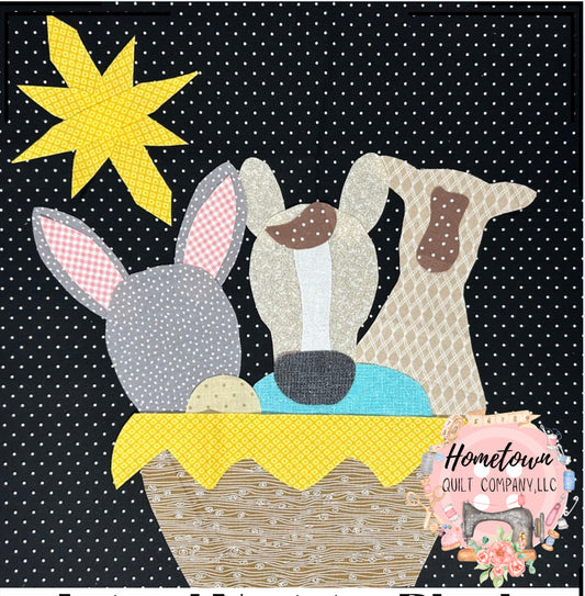 Animal Nativity Applique