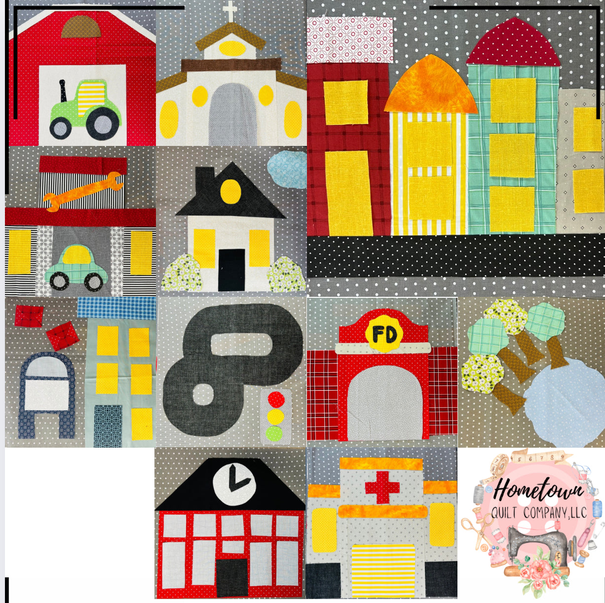 Building Appliqué Set
