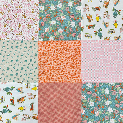 66x86 inch My First Quilt  • The Birds are Singing