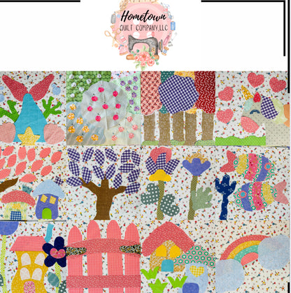 Fairytale Appliqué Template Set Printed