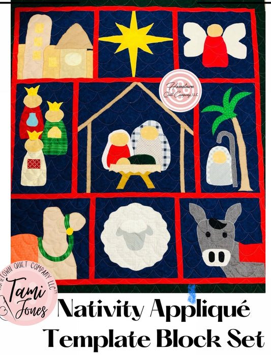 Nativity Appliqué Template Set