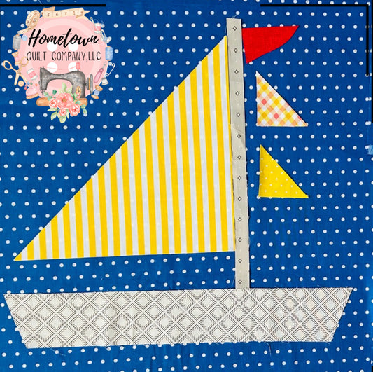 Sailboat Two Block Template