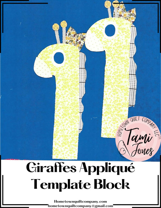 Giraffes Appliqué Pattern