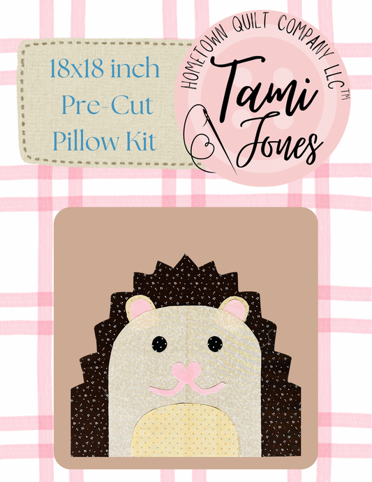 Porcupine 18x18 inch pre-cut pillow kit