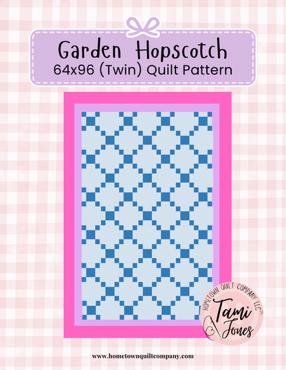 Garden Hopscotch Quilt Printed Pattern
