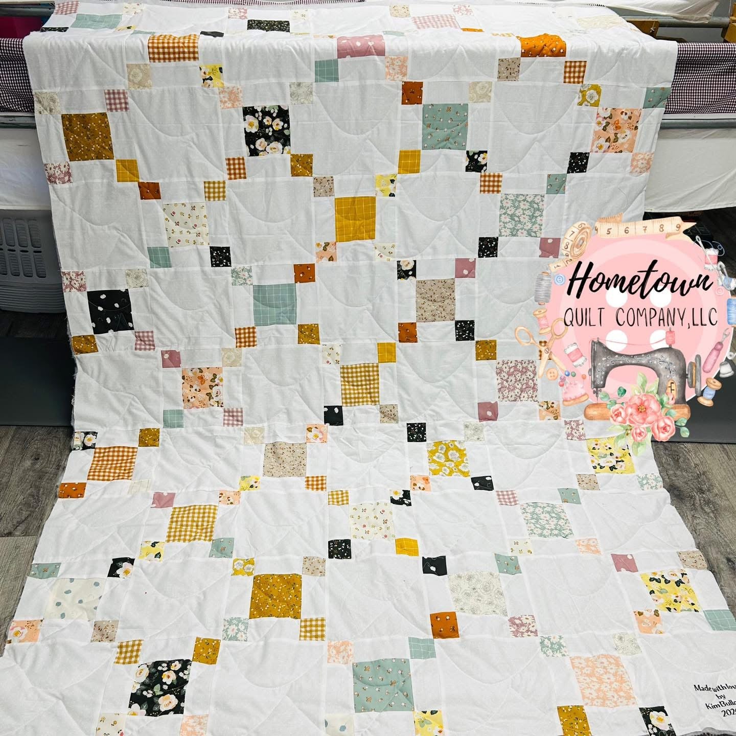 Garden Hopscotch Quilt Printed Pattern