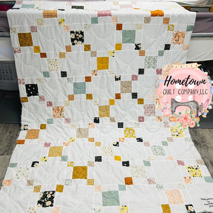 Garden Hopscotch Quilt Printed Pattern