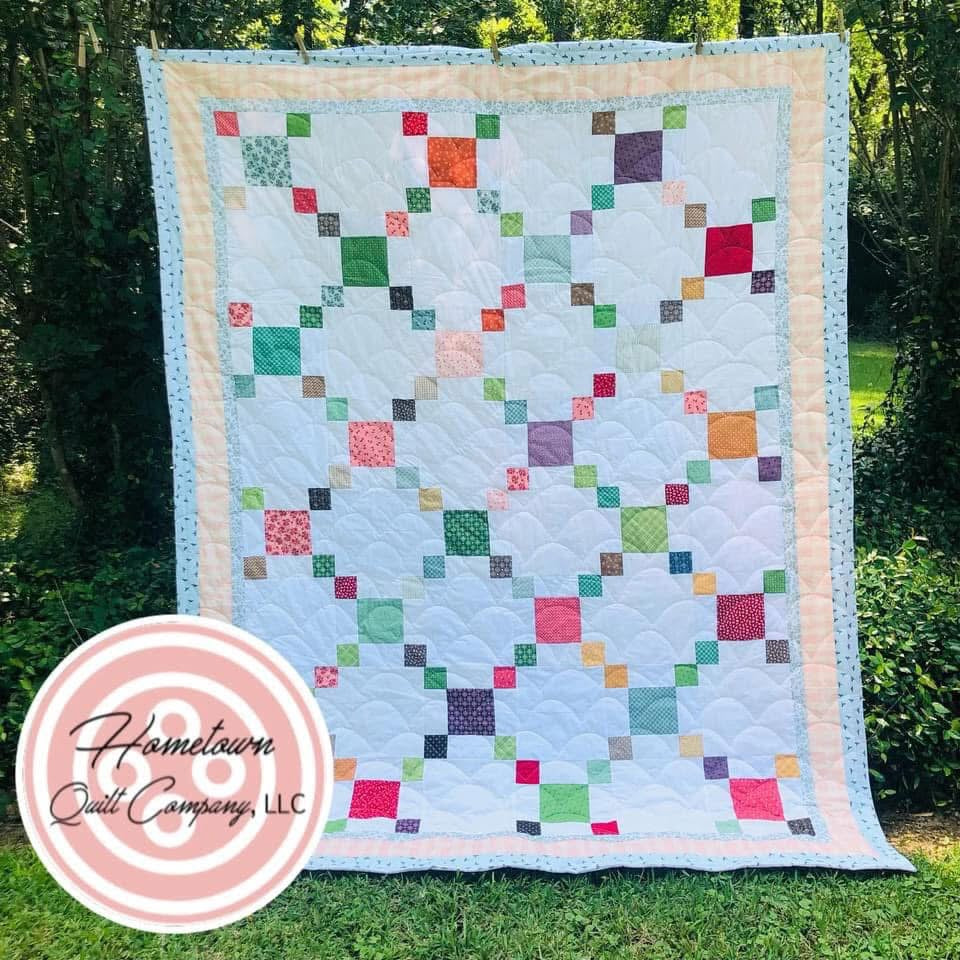 Garden Hopscotch Quilt Printed Pattern