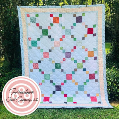 Garden Hopscotch Quilt Printed Pattern
