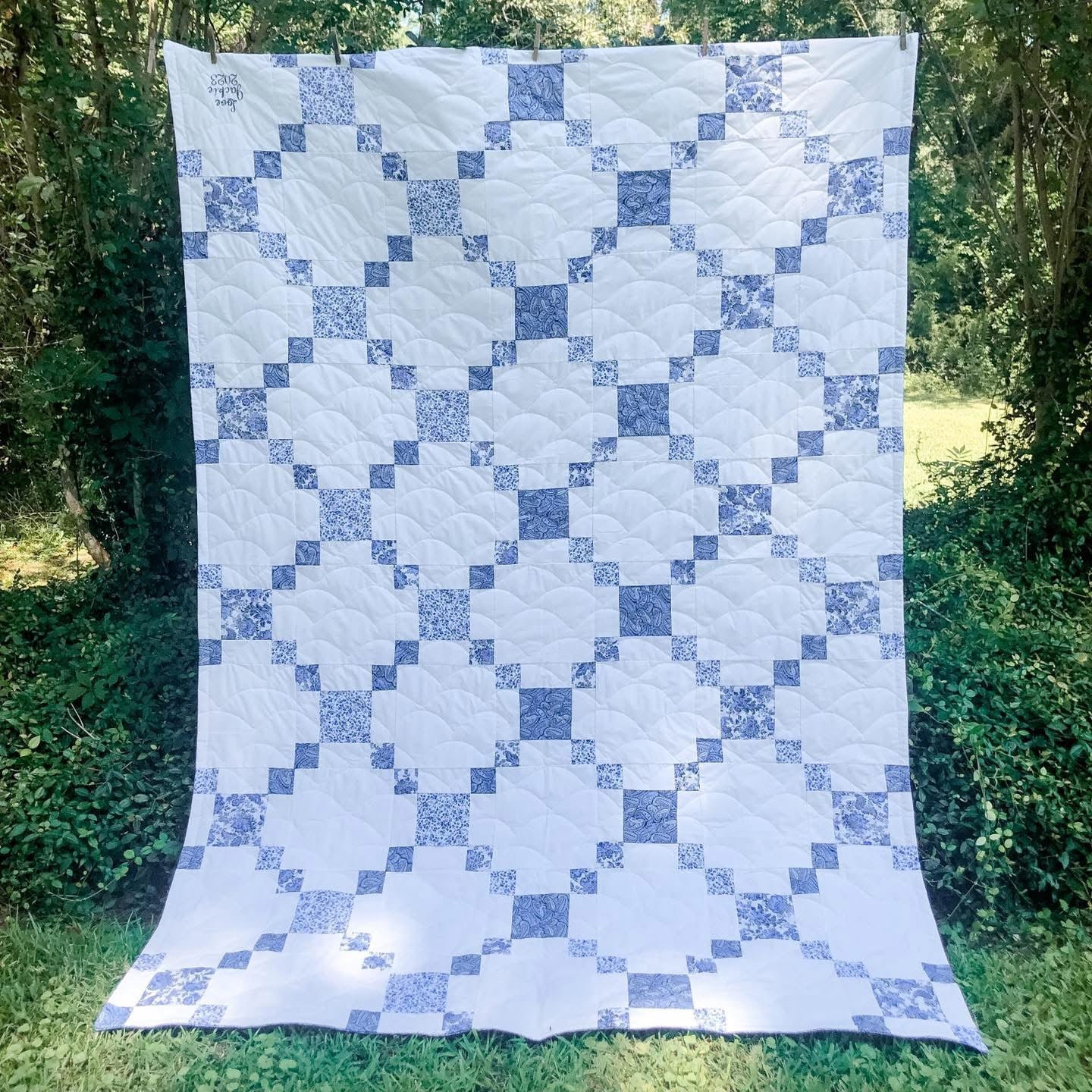 Garden Hopscotch Quilt Printed Pattern