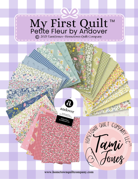 66x86 inch My First Quilt  • Petite Fleur