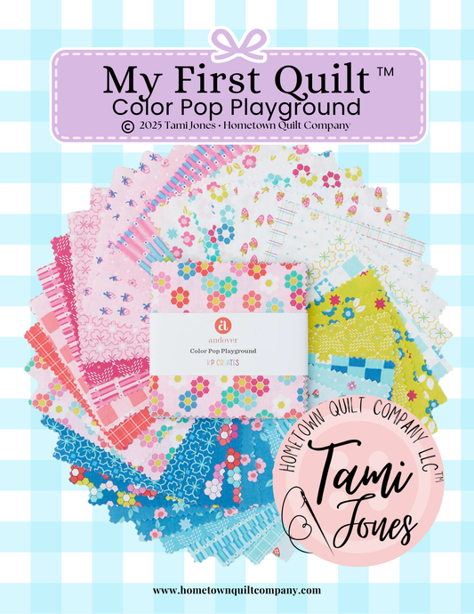 66x86 inch My First Quilt  • Color Pop Playground