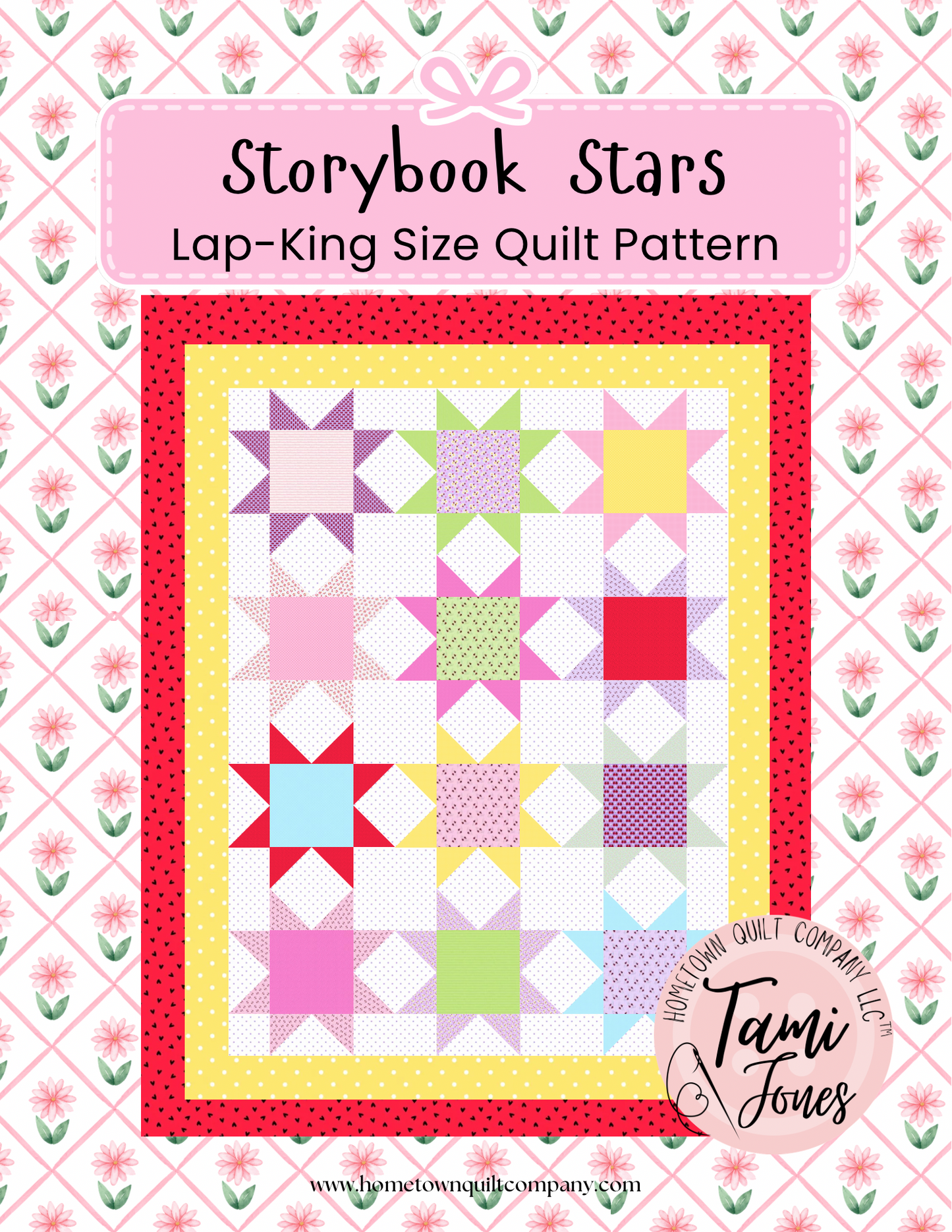 Storybook Stars Quilt Printed Pattern