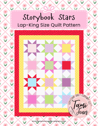 Storybook Stars Quilt Printed Pattern