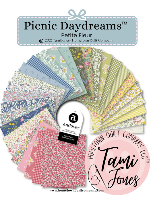 50x60 inch Rag Quilt Kit  • Petite Fleur