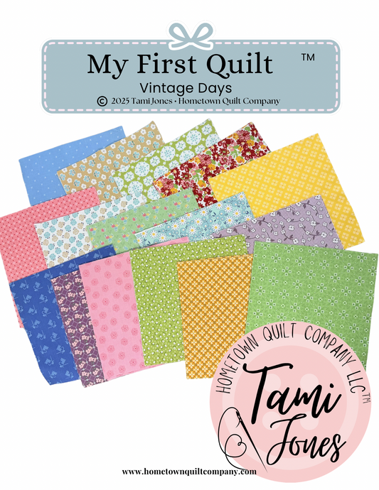 66x86 inch My First Quilt  • Vintage Days