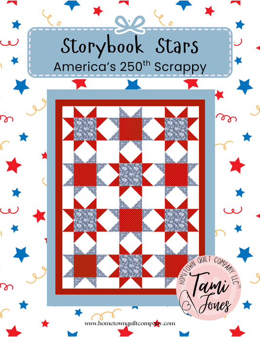 58x74 inch Storybook Stars • America’s 250th Scrappy + backing fabric