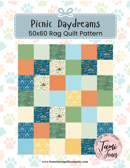 50x60 inch Rag Quilt Kit  • Two by Two