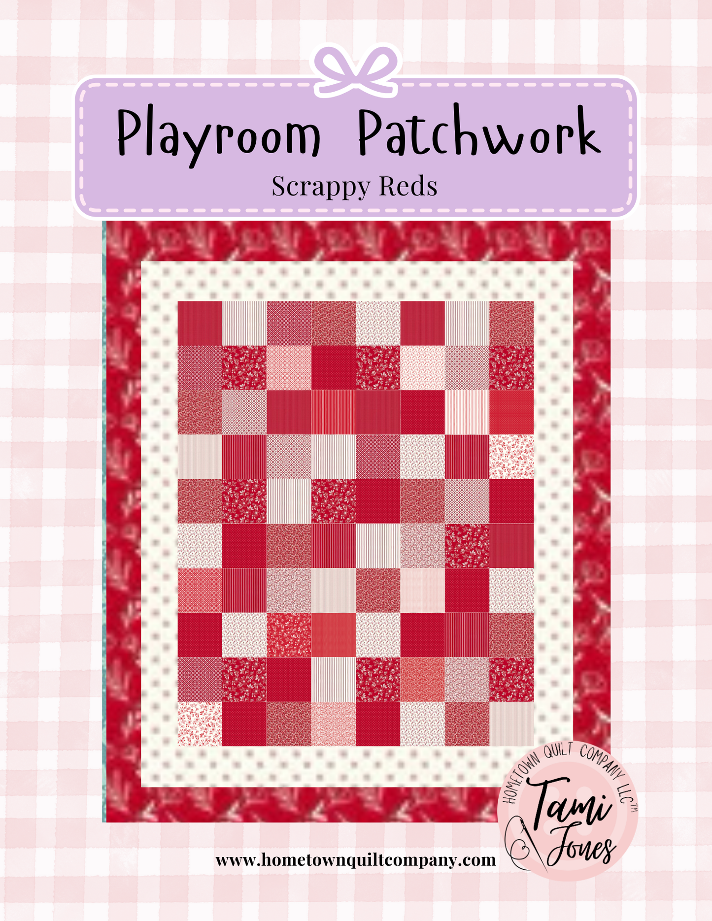 56x64 inch Playroom Patchwork • Radiant Ruby