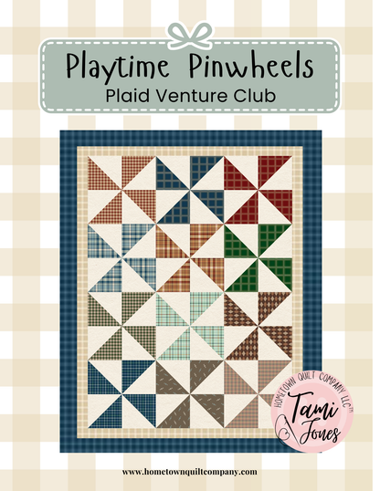 66x86 inch Playtime Pinwheels • Plaid Venture Club