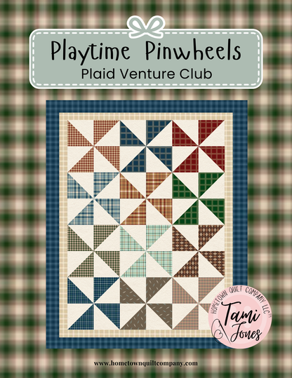 66x86 inch Playtime Pinwheels • Plaid Venture Club