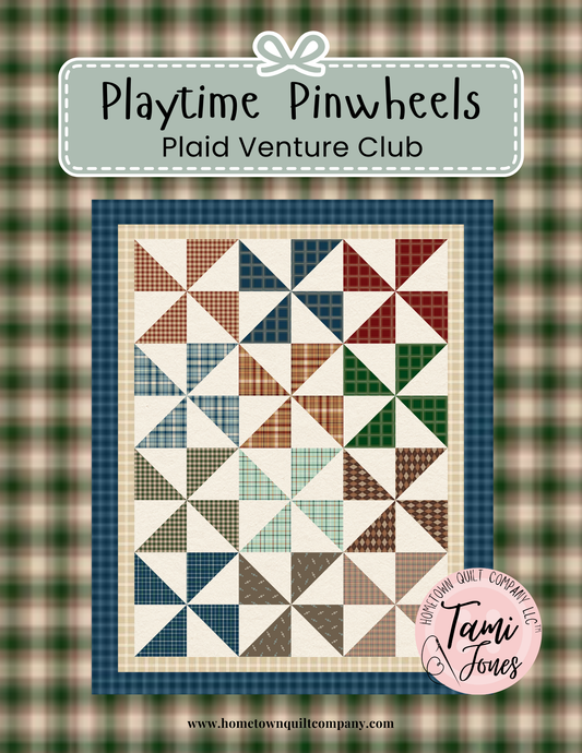 66x86 inch Playtime Pinwheels • Plaid Venture Club