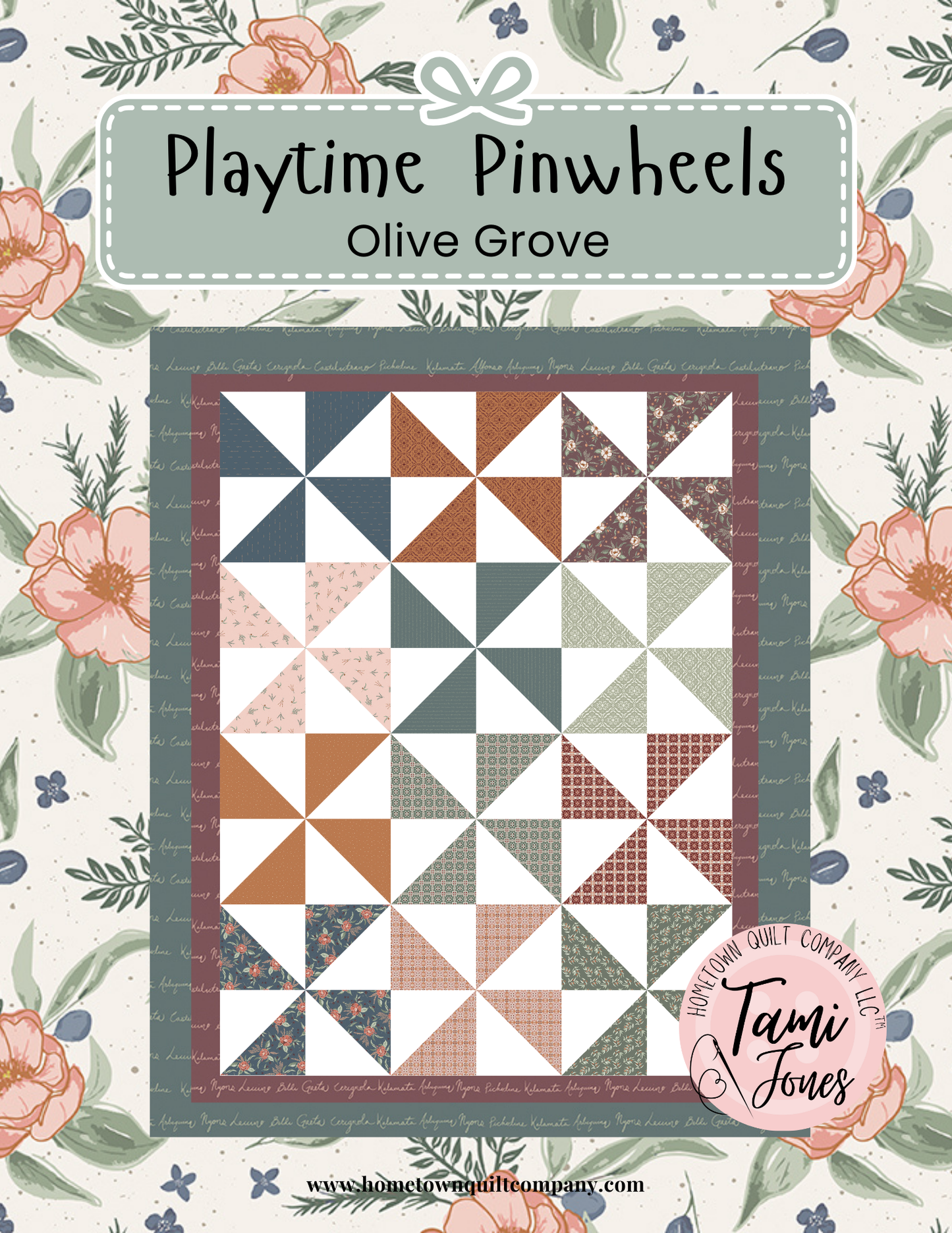 66x86 inch Playtime Pinwheels • Olive Grove
