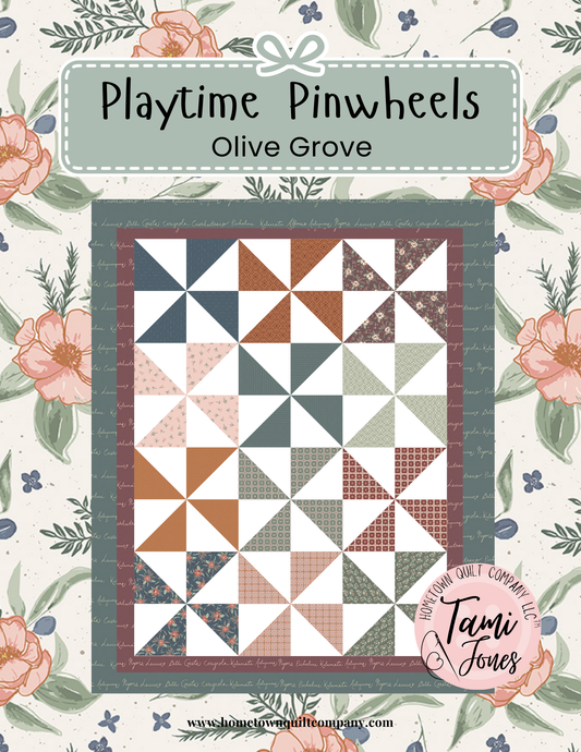 66x86 inch Playtime Pinwheels • Olive Grove