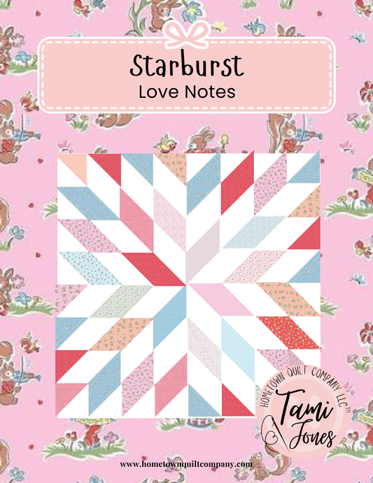 56x56 inch Starburst Quilt Kit • Love Notes