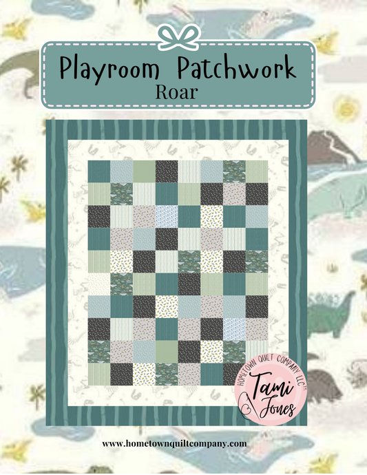 56x64 inch Playroom Patchwork • Roar