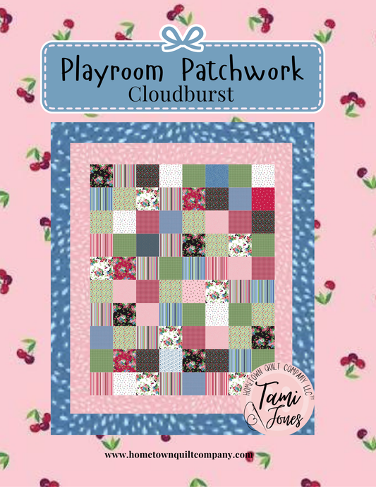 56x64 inch Playroom Patchwork • Cloudburst