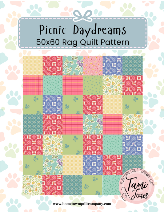 Picnic Daydreams Rag Quilt Pattern