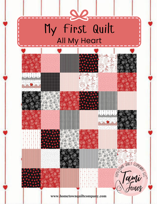 66x86 inch My First Quilt  • All My Heart