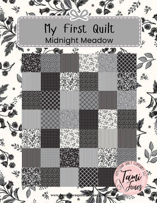 66x86 inch My First Quilt  • Midnight Meadow