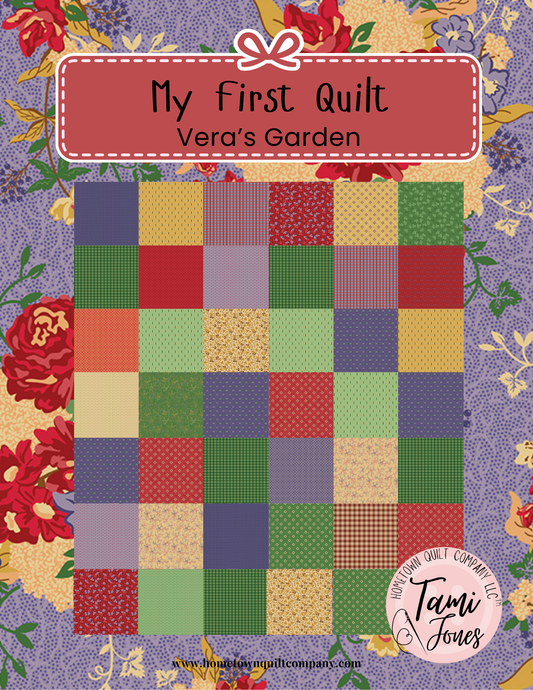 66x86 inch My First Quilt  • Vera’s Garden