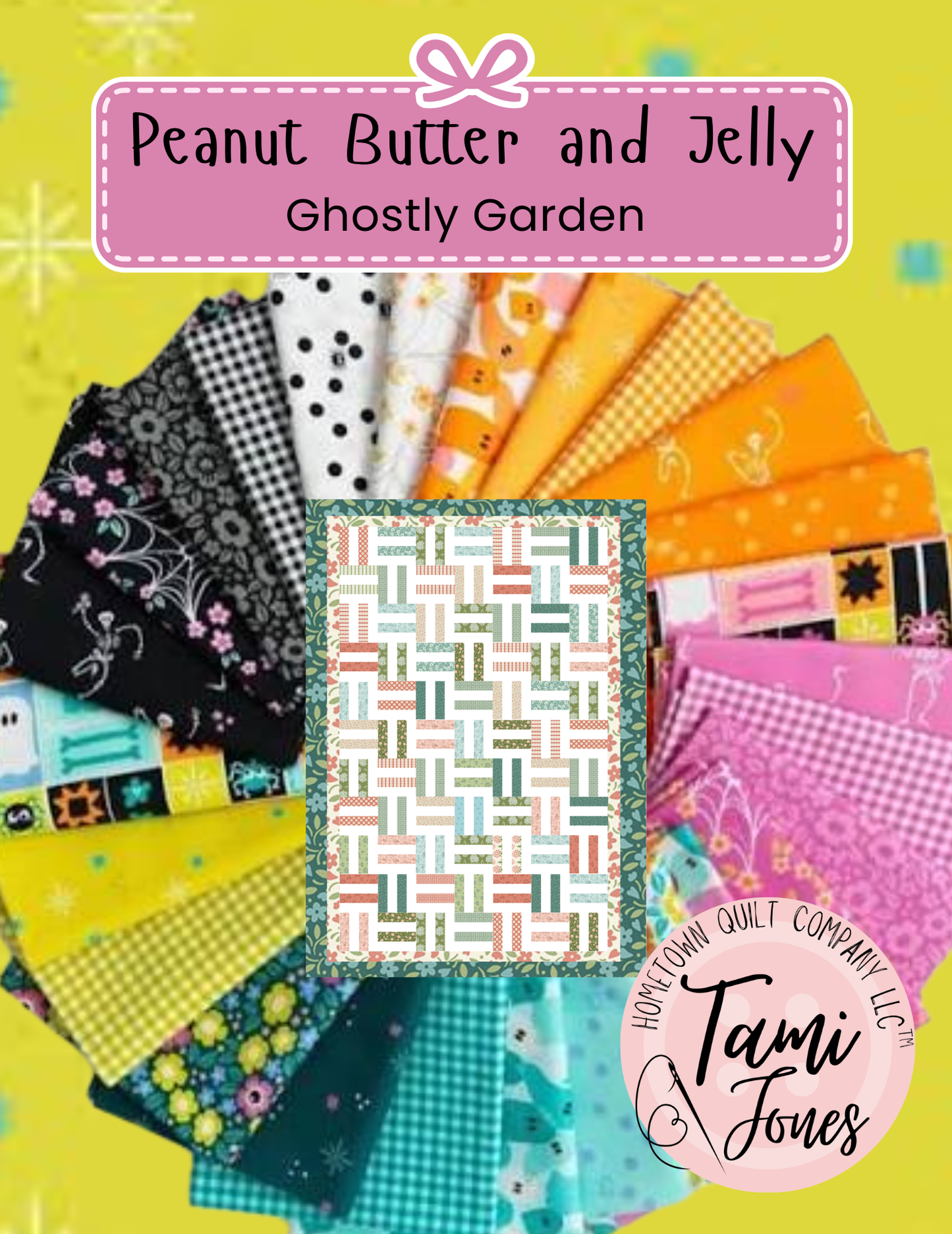 64x96 inch Peanut Butter and Jelly • Ghostly Gardens