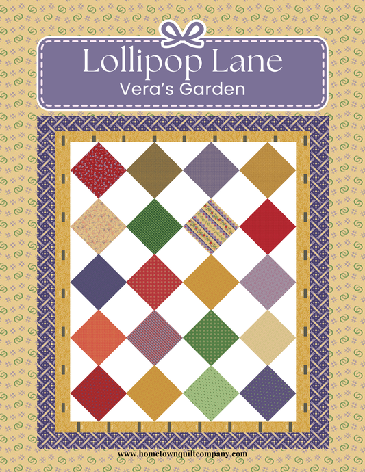 68 x 82 inch Lollipop Lane Quilt Kit • Vera’s Garden
