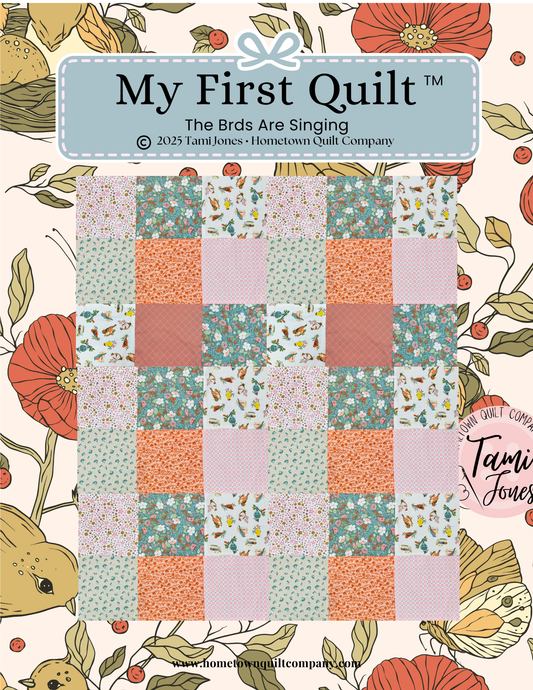 66x86 inch My First Quilt  • The Birds are Singing