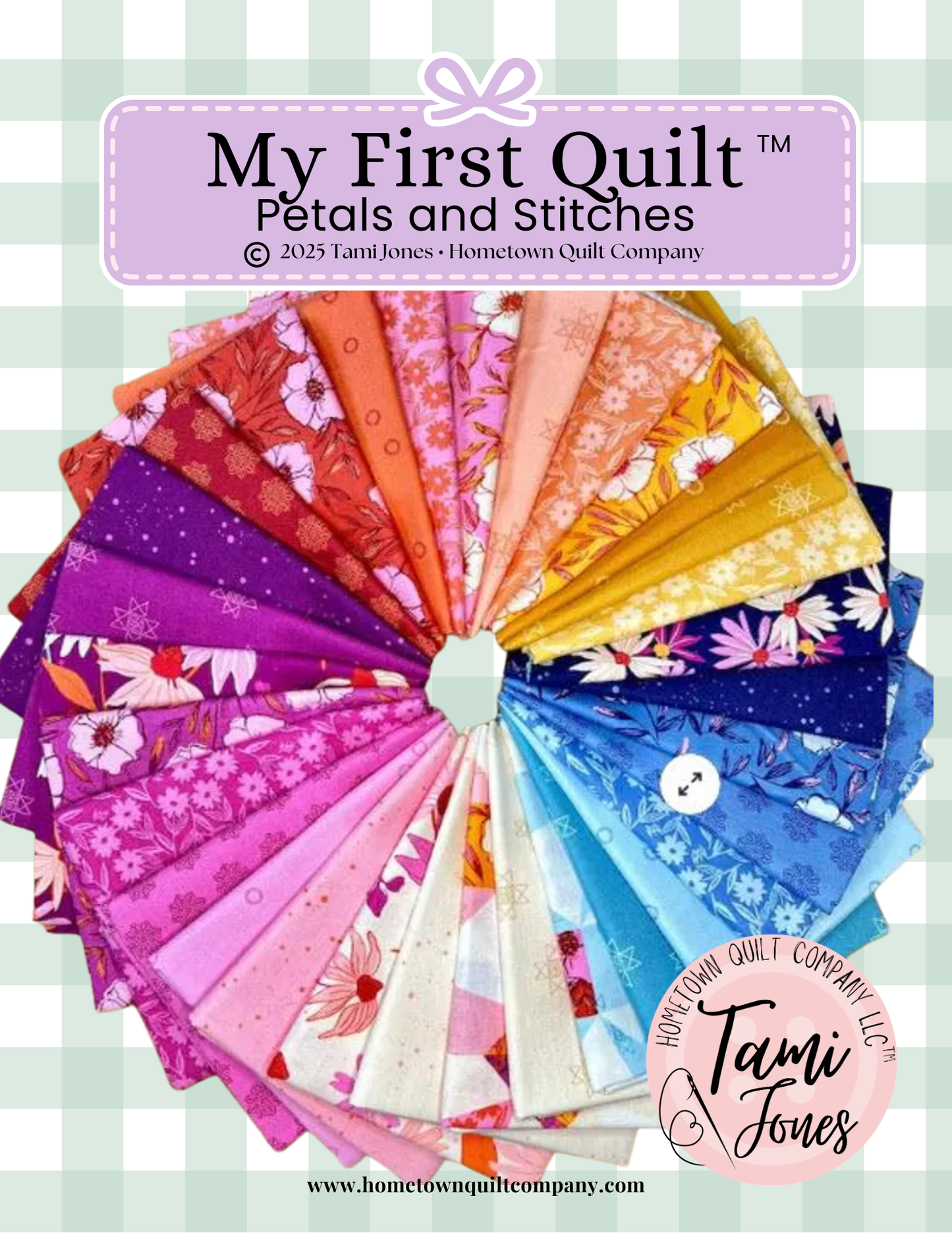 66x86 inch My First Quilt  • Petals and Stitches