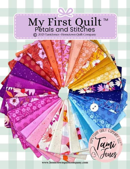 66x86 inch My First Quilt  • Petals and Stitches