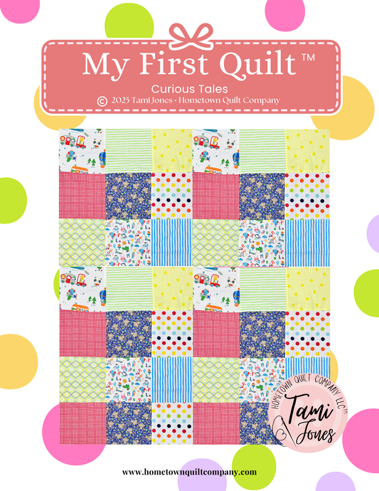 66x86 inch My First Quilt  • Curious Tales