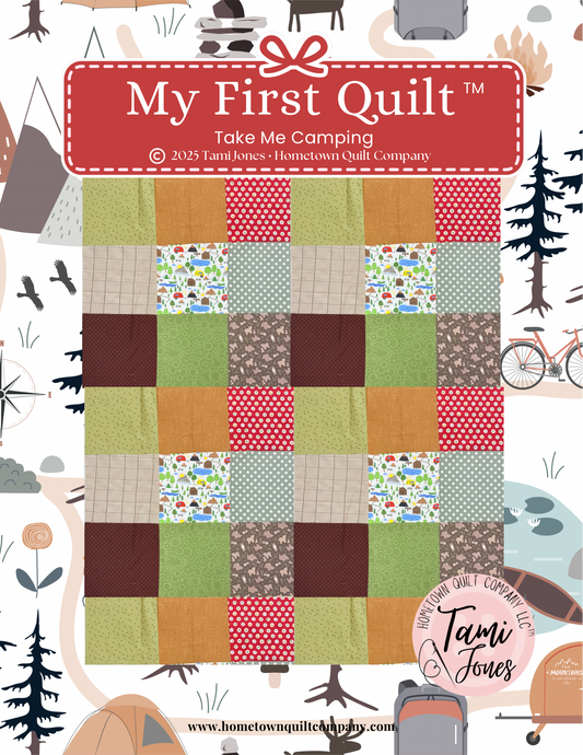 66x86 inch My First Quilt  • Take Me Camping