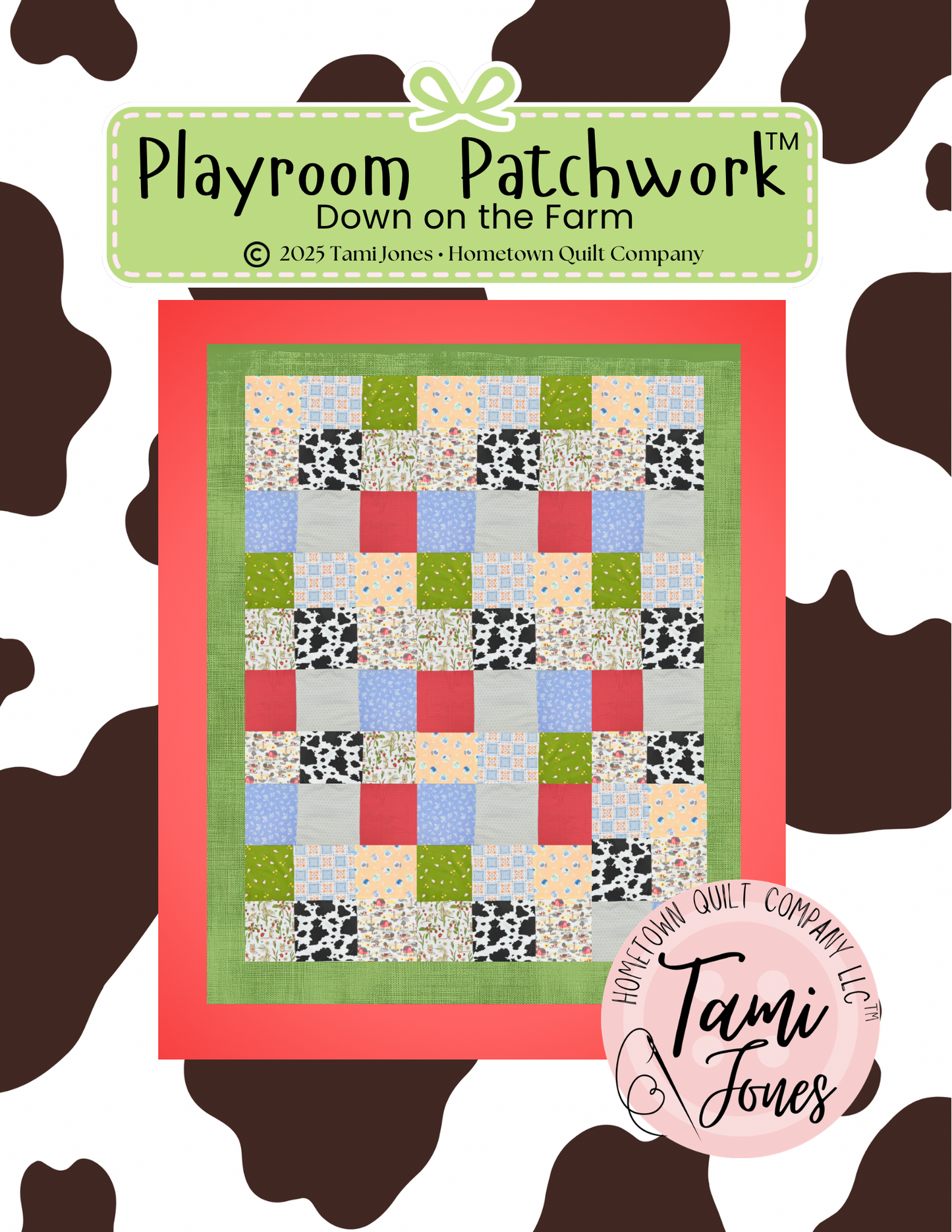 56x64 inch Playroom Patchwork • Down on the Farm