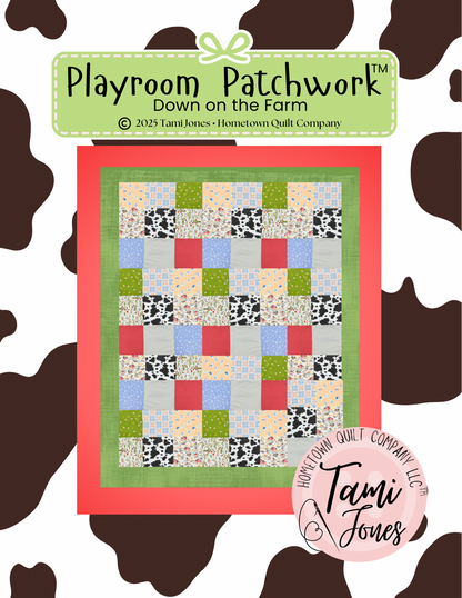 56x64 inch Playroom Patchwork • Down on the Farm
