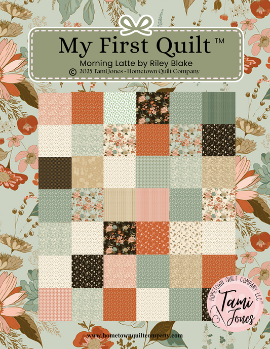 66x86 inch My First Quilt  • Morning Latte